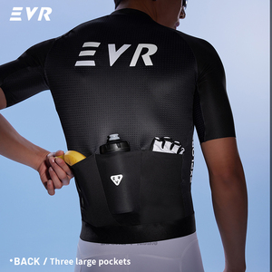 Maglia da Ciclismo <span class=keywords><strong>EVR</strong></span> per Uomo, Manica Corta, Logo Personalizzato, Asciugatura Rapida, Traspirante, OEM, Produttore all'Ingrosso, Bici da Strada, Altamente Elastica - Product Image 5