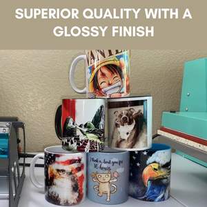 Mug à café en céramique blanche vierge de 11 oz pour sublimation, avec boîte, ruban thermique, papier, idéal pour l'impression artisanale, lot de 36 - Product Image 4