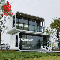 Maison-conteneur en acier moderne pour bureau à domicile et atelier - Studio créatif écologique à énergie solaire