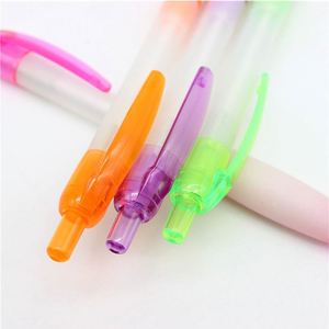 Cheapest Cute Plastic ABS Ballpoint <b>Pen</b> With Soft Rubber Grip Custom Printing Personal Logo for Student Gift - Product Image 2