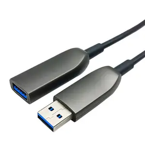 Cable de fibra óptica activa USB 3,0, cable de transmisión de datos de 5Gbps de alta velocidad, macho a USB 3,0