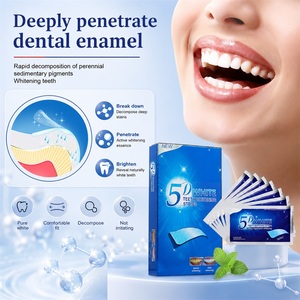 <span class=keywords><strong>Bandes</strong></span> <span class=keywords><strong>blanchissantes</strong></span> pour les <span class=keywords><strong>dents</strong></span> 5D, 14 paires, 28 pièces, blanchiment rapide des <span class=keywords><strong>dents</strong></span>, saveur menthe, élimine les taches de café et de thé, utilisation à domicile, OEM ODM - Product Image 1