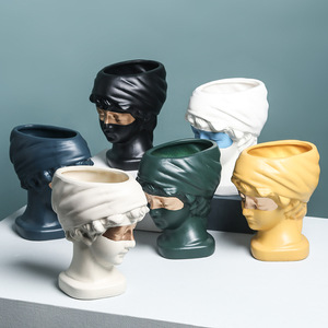Edeco libaba & lanters eramic lowerpots otel Home ffice. - Product Image 3