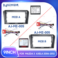 9 inci untuk Mazda 3 2006-2012 LHD RHD braket dudukan mobil bingkai Radio mobil dengan Canbus Aksesori kendaraan pemasangan mudah