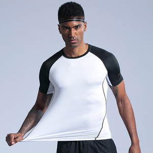 Mens Seamless Sport t Shirt Quick Dry Running Compression T-shirt Breathable Fitness Shirt Top Sportswear Tee - Product Image 4