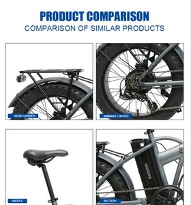 TXED bicicleta eléctrica plegable de ciclo gordo OEM bicicleta de neumático grueso 20 pulgadas 250W 500W aleación Ebike fatbike bicicleta eléctrica - Product Image 3