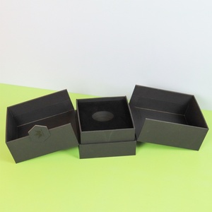 Crown Win <b>Magnetic</b> Black Perfume <b>Box</b> Double Door Open Packaging Jewelry Luxury Gift <b>Box</b> Happiness Wedding Favor Kutu Paper Boxes - Product Image 4