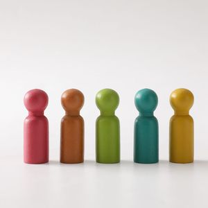 PMZ126601-1P Montessori unisex mềm Đồ chơi khối xây dựng đầy màu sắc Sồi gỗ cổ phần Búp bê cho trẻ sơ sinh xe buýt & xe đồ chơi giáo dục - Product Image 6