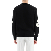 Pull-over en tricot de mode de créateur avec logo personnalisé, tricots pour hommes, chandails à manches longues en laine jacquard avec lettres, tricotés pour hommes