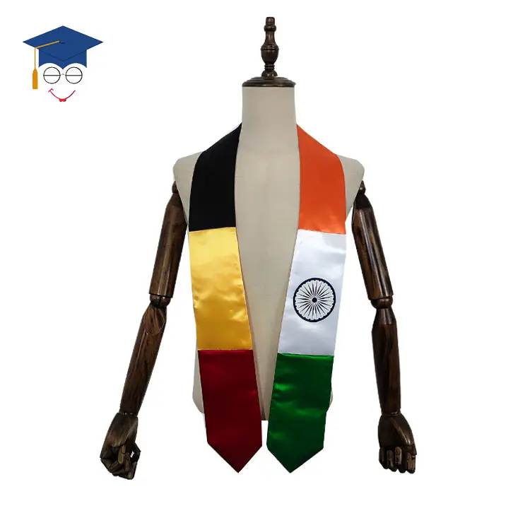 Aangepaste Vlag Graduatie Sjerp Germany India Afstudeerstola