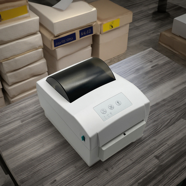 110mm Thermal Label Printer with Auto Cutter Shipping Labels WiFi 4 Inch Wireless Bluetooth Printer Mail Labels 100km