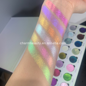 Bán buôn Duochrome Phấn mắt bột tắc kè hoa trang điểm mắt số lượng cao kim loại ép multichrome Eyeshadow Palette - Product Image 3