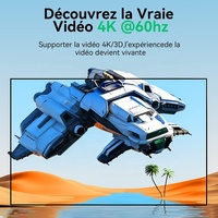 Commutateur HDMI 2.0 bidirectionnel Xput 2X1, prend en charge la vidéo 4K 60Hz 3D 1080P HDTV, 1 entrée 2 sorties, 2 entrées 1 sortie pour moniteur