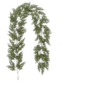 <span class=keywords><strong>Guirlande</strong></span> <span class=keywords><strong>de</strong></span> Noël artificielle en pin, fausse vigne <span class=keywords><strong>de</strong></span> cyprès et <span class=keywords><strong>de</strong></span> sapin avec aiguilles <span class=keywords><strong>de</strong></span> pin, décoration végétale pour la fabrication <span class=keywords><strong>de</strong></span> couronnes et la décoration des fêtes - Product Image 5
