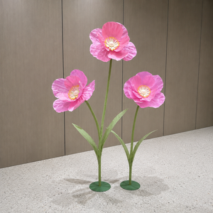 Arbre artificiel de fleurs de <span class=keywords><strong>cerisier</strong></span> rose personnalisé avec base <span class=keywords><strong>en</strong></span> métal pour la décoration de mariage, de centre commercial, d'hôtel et de commerce - Product Image 4