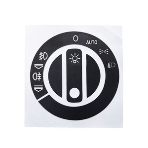 Kit de garnitures de boutons Audi YH24062801, ensemble d'autocollants adhésifs de réparation pour commandes de tableau de bord A4 B6 B7 A6 A2 A3 - Product Image 5