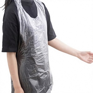 Tablier jetable en PE pour la cuisine, transparent, laminé, combinaison de protection thermoscellée, pour le nettoyage domestique - Product Image 1