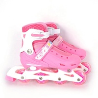 Patins à roulettes LED pour enfants avec roues lumineuses intégrées, personnalisables, roues en PVC, taille réglable, pour l'extérieur
