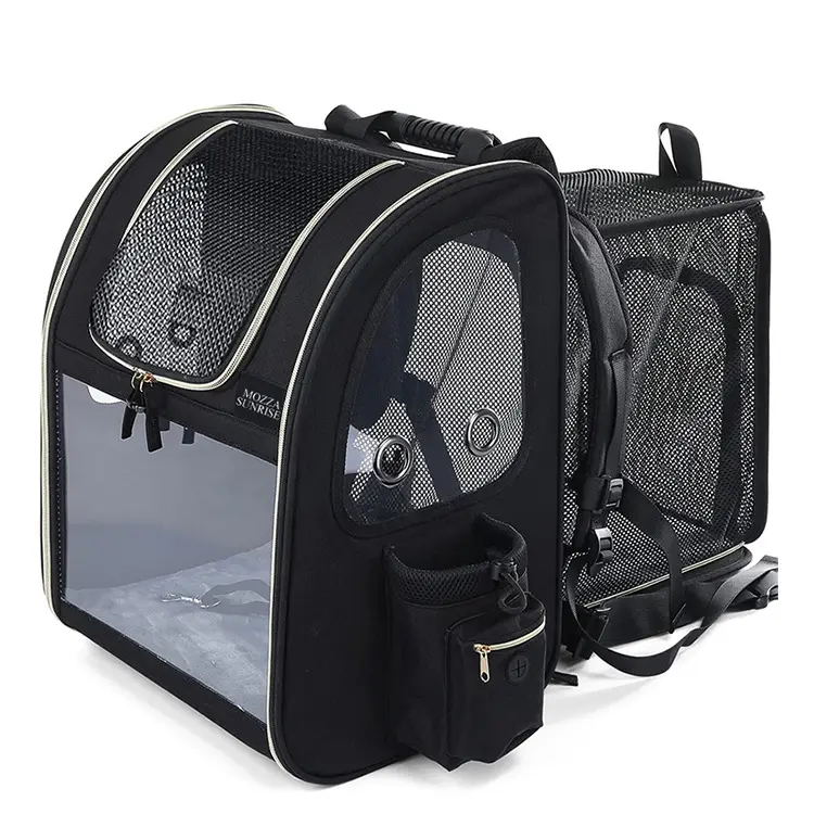 Многофункциональный дышащий рюкзак-переноска для домашних животных, вместительная расширяемая сумка для путешествий для маленьких собак и кошек