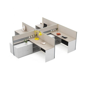 Bàn văn phòng di động máy trạm đôi cho trung tâm cuộc gọi - Product Image 4