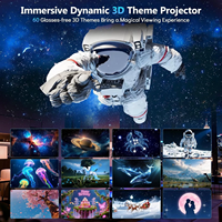 Projecteur Galaxie 3D, Projecteur d'étoiles avec 60 scènes dynamiques, Projecteur Planétarium HD avec haut-parleur Bluetooth