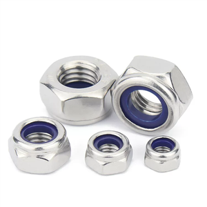 Écrous de blocage Nylock en acier inoxydable 304 DIN 985 <span class=keywords><strong>à</strong></span> filetage <span class=keywords><strong>gauche</strong></span> avec insert en nylon bleu pour la vente en gros - Product Image 4