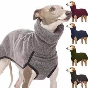 2025 gran oferta <span class=keywords><strong>de</strong></span> lujo sólido grande galgo polar poliéster ecológico invierno perro pijamas sudaderas con capucha al por mayor - Product Image 5