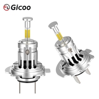 Phare LED GICOO H7 Canbus H11 H1 9005 9006 H4 12V Nouveau 10000LM 70W 360 IP68 Étanche 6000K Lampe Turbo