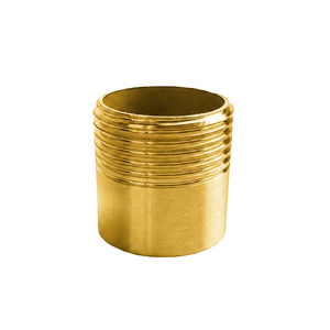 Conector de latón forjado de alta calidad, personalizado, con rosca macho para tuberías. - Product Image 1