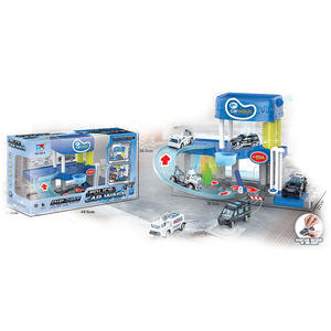 Jinming Vendita Calda Set Gioco <span class=keywords><strong>Garage</strong></span> Fai-da-Te per Bambini con Parcheggio e 3 Auto Militari in Metallo - Product Image 3