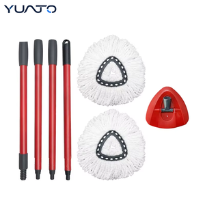 Tête de balai serpillère rotative en microfibre <span class=keywords><strong>Vileda</strong></span> 360 EasyWring, recharge pour balai serpillère rotatif 360 EasyWring, manche de balai à 4 sections fileté USA/Euro - Product Image 1