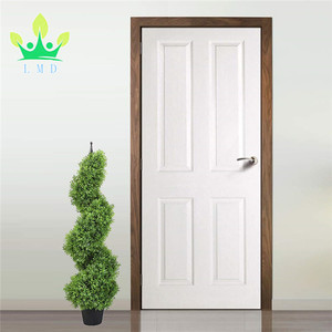 Deux ensembles de 3 pieds de hauteur, arbres topiaires en spirale en feuilles de <span class=keywords><strong>buis</strong></span> artificielles en plastique, écologiques, pour intérieur/extérieur, en pot, haies vertes artificielles hautes - Product Image 2