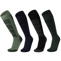 Chaussettes en laine mérinos tricotées épaisses pour l'hiver, séchage rapide, antidérapantes, résistantes à l'usure pour le ski et la neige