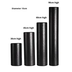 Rouleau en mousse EPP noir 30 <span class=keywords><strong>45</strong></span> 60 90 <span class=keywords><strong>cm</strong></span> Rouleau solide haute densité Yoga Fitness - Product Image 2