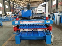 Machine de formage à froid pour tôles de toiture en acier profilé ondulé, pour la fabrication de tuiles métalliques, double couche, prix compétitif
