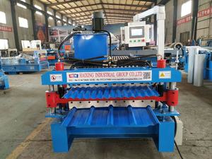 지붕 사용 골판지 프로파일 스틸 루핑 시트 지붕 타일 가격 스틸 더블 레이어 롤 성형 기계 - Product Image 4