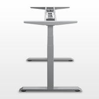 Bureau réglable en hauteur à double moteur pour le travail et l'étude, table électrique assis-debout, bureau informatique relevable, mobilier de bureau à domicile