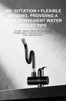 Robinet chauffe-eau électrique instantané pour cuisine, sans réservoir, double usage chaud et froid