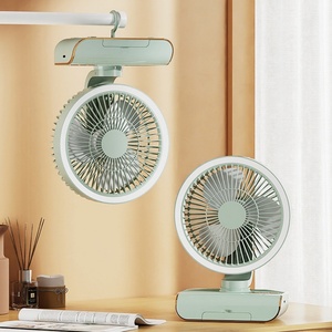 Ventilateur-climatiseur portable rechargeable USB 4000 mAh double usage mural pour la maison et l'extérieur - Ventilateur-climatiseur de bureau numérique - Product Image 1