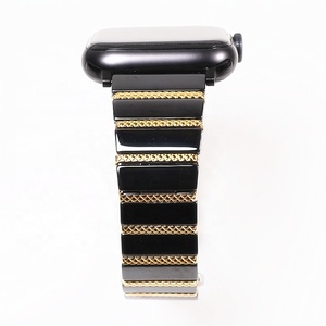 Nouveau bracelet Pour <span class=keywords><strong>Apple</strong></span> Montre Mode 7 <span class=keywords><strong>5</strong></span> 6 se Chaîne En Céramique Bande Iwatch 40mm <span class=keywords><strong>44mm</strong></span> 41mm 45mm bracelet bracelet bracelet - Product Image 4