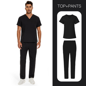 Ensemble <span class=keywords><strong>de</strong></span> blouses unisexe grande taille, taille européenne, en polyester et élasthanne, tissu dobby, uniforme pour hôpital, salon <span class=keywords><strong>de</strong></span> beauté, <span class=keywords><strong>soignant</strong></span> - Product Image 5