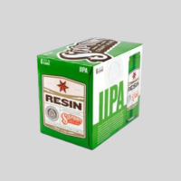 Logo personnalisé imprimé 8 Pack 12 Pack Bière Boîte de papier Emballage 355ml 473ml Canettes Jus Boissons Vin Spiritueux Boîte en carton
