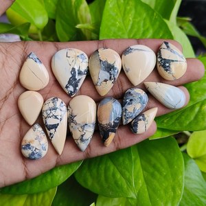 Lot de cabochons en jaspe Maligano naturel 275 carats, pierres précieuses de formes variées, fournisseur en gros, fabricant Inde - Product Image 3