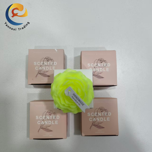 เทียนหอมถั่วเหลืองตกแต่งรูปดอกไม้หลากสี สำหรับของขวัญวันหยุดและวันขอบคุณพระเจ้า สินค้าใหม่จากโรงงาน - Product Image 3