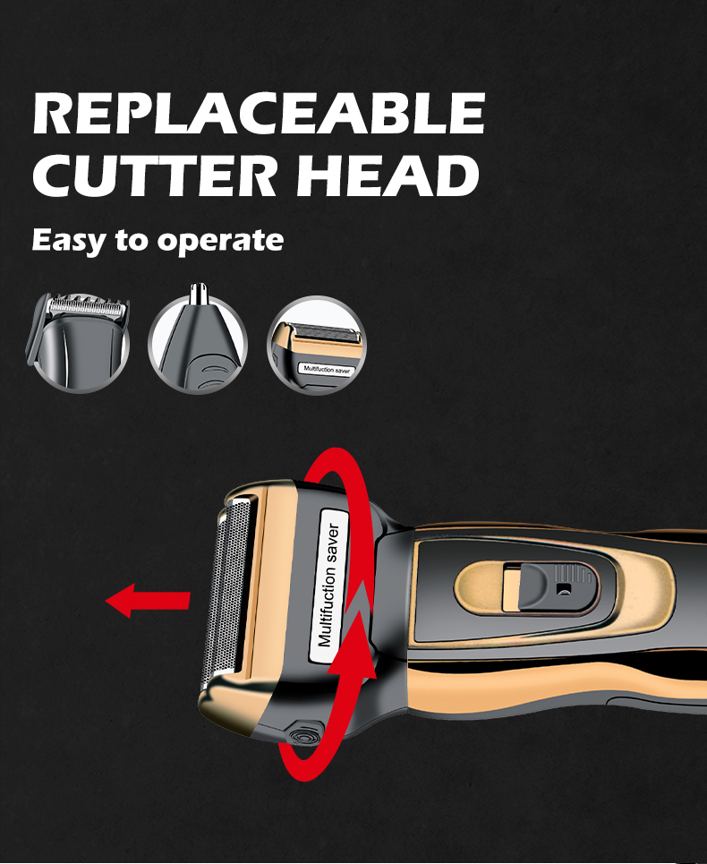 Xiaomi — Kit tondeuse à cheveux électrique pour hommes, rasoir à barbe Rechargeable, 3 en 1, modèle GM595