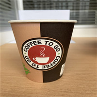 Gobelets à café en papier à paroi simple, doublés de PE de qualité alimentaire, 12 oz, avec logo personnalisé à bas prix