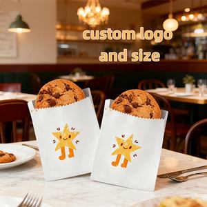 Sacs en papier ciré à fond pointu pour restaurants avec logos de marque, emballages pour donuts, croissants, biscuits, sacs et boîtes à emporter - Product Image 2