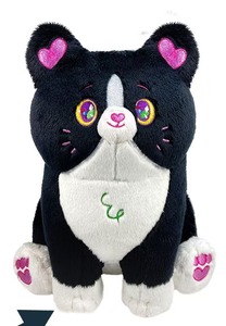 Tùy Chỉnh Thú Nhồi Bông Đồ Chơi Dễ Thương Lovey Ngủ Gối Đệm Mèo Đen Cuddly Đồ Chơi <span class=keywords><strong>Handmade</strong></span> Mèo Sang Trọng Cho Quà Tặng - Product Image 2