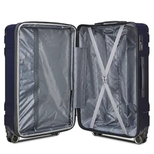 Sıcak satış toptan bavul çift kolu bagaj setleri evrensel tekerlek genişletilebilir tekerlekli çanta uygun sökme