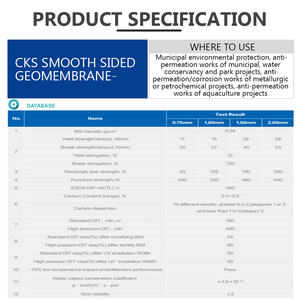 Tùy chỉnh không thấm nước 0.75mm 1mm 2mm 3mm nhựa PE đen mịn màng đất để bán ao hồ bơi - Product Image 5